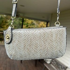 Textured crossbody bag